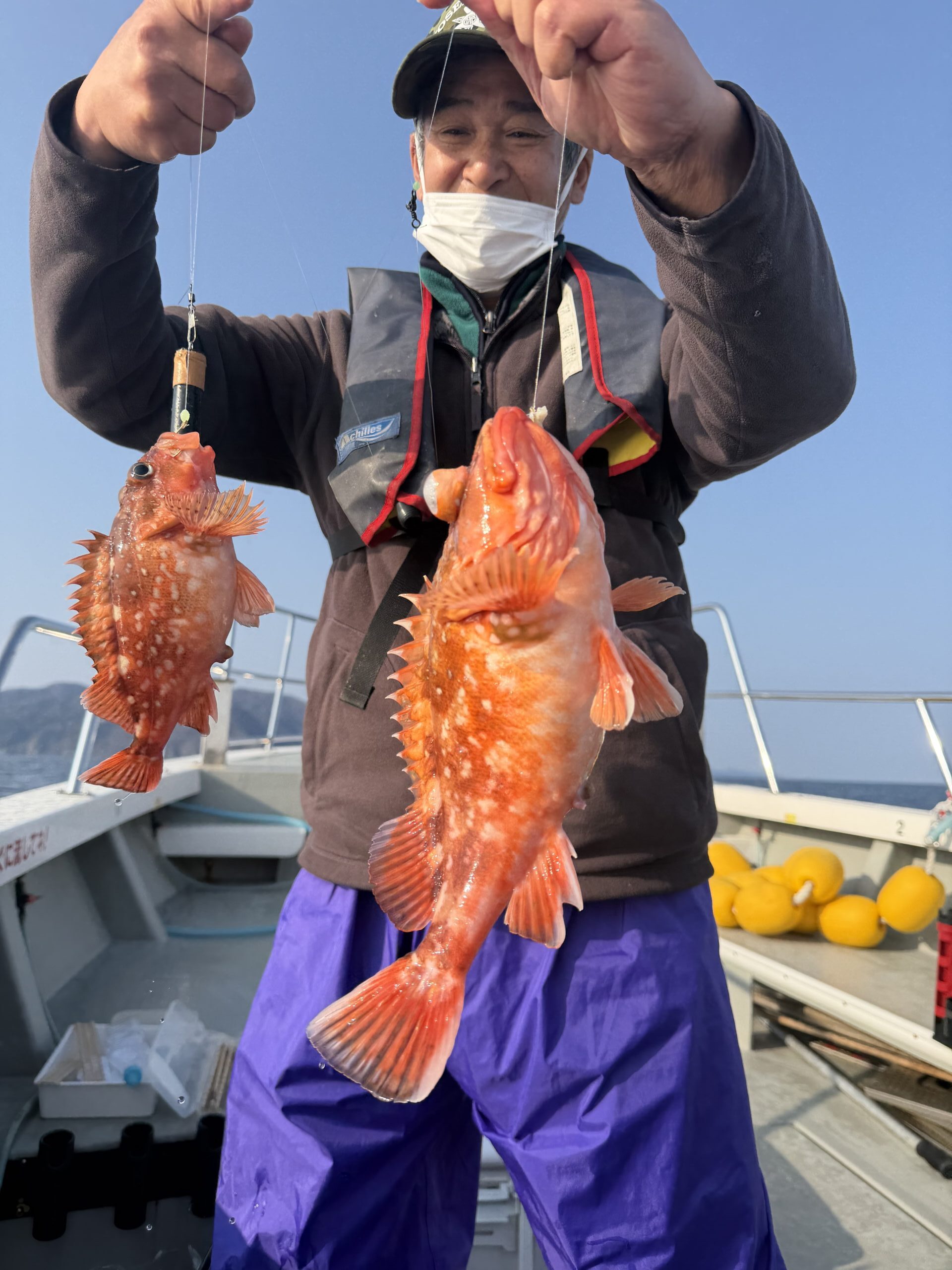 ガシラ＆マフグのリレー釣り