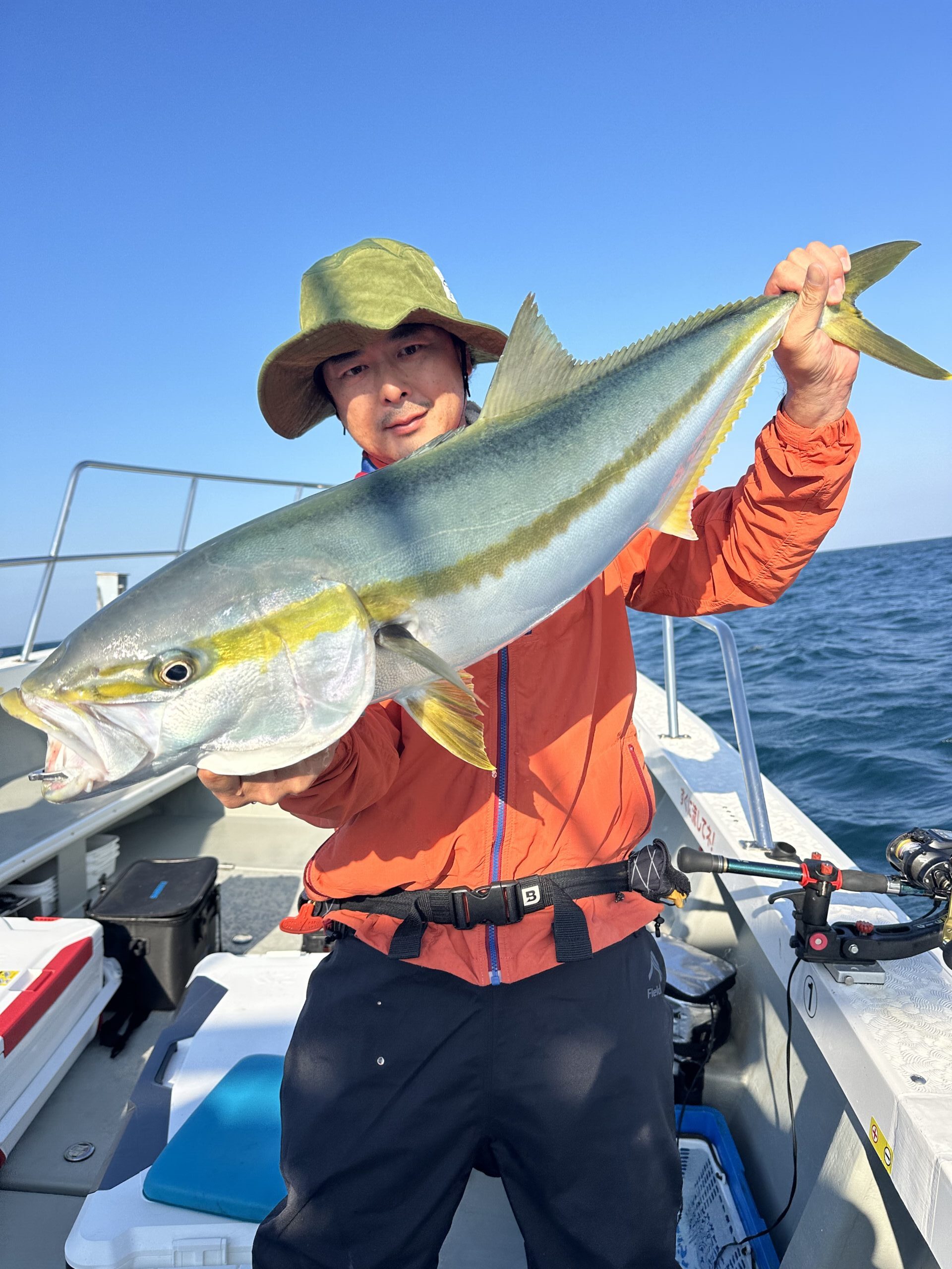 ヒラマサ９４ｃｍ、座布団ヒラメ、ブリ