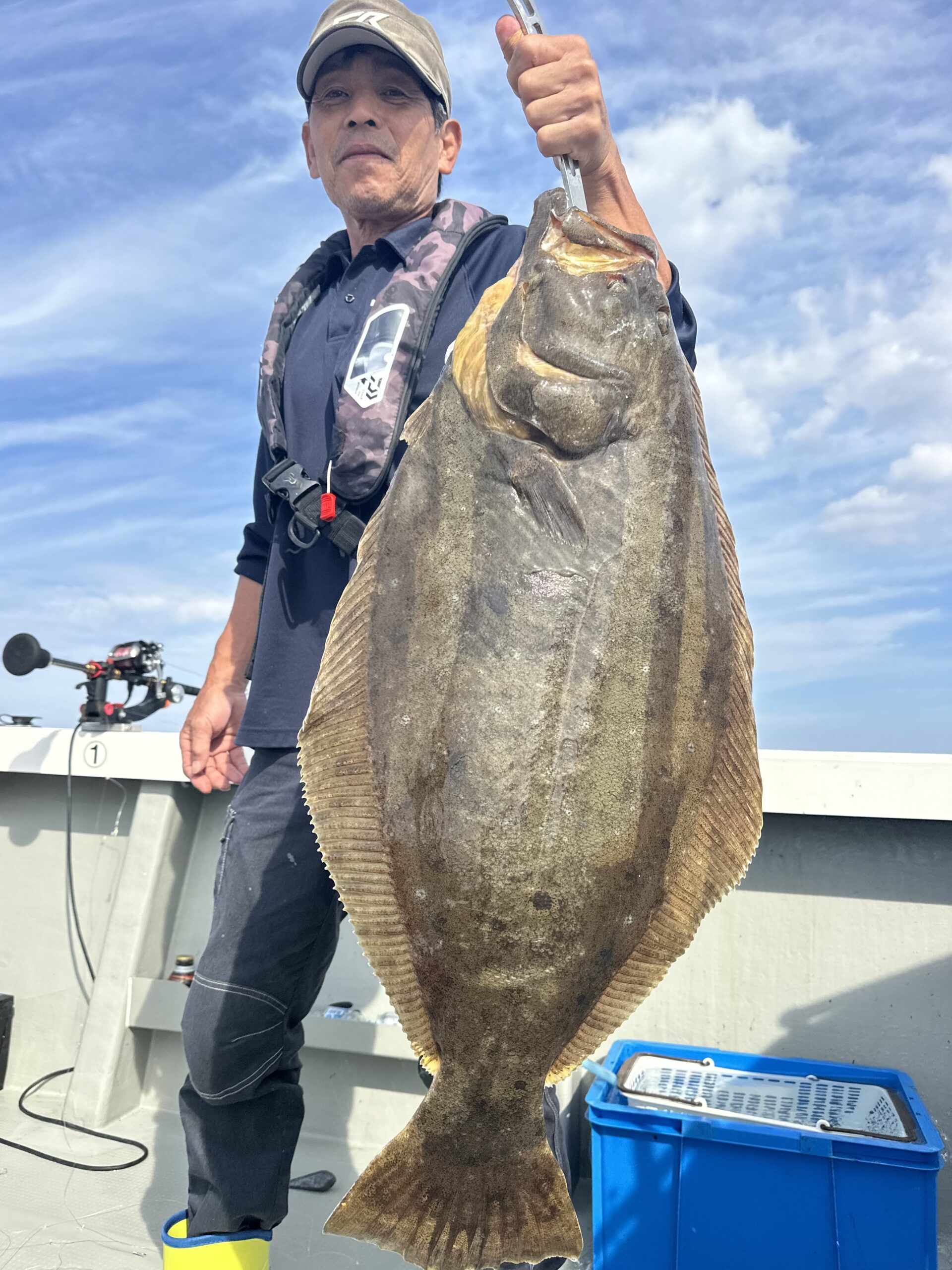 ヒラマサ九本、座布団ヒラメ、大鯛